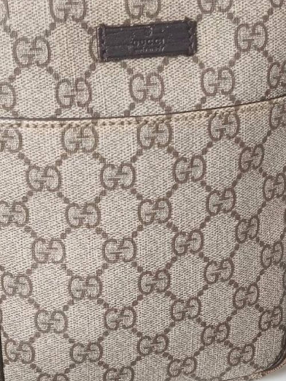 Gucci GG Supreme Canvas Messenger Bag Brown Leather Crossbody ✨ - Picture 6 of 16